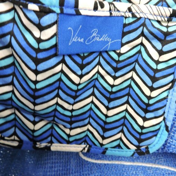 Vera Bradley Blue Bayou Dragonfly Tote Bag Woven - Picture 6 of 8